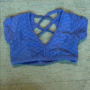 Cap sleeved sports bra